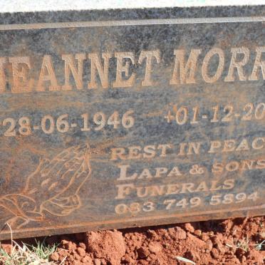 MORRIS Jeannet 1946-2019