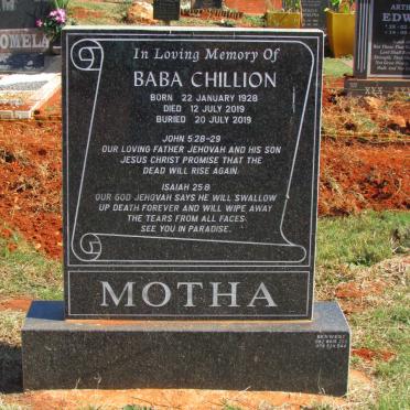 MOTHA Baba Chillion 1928-2019