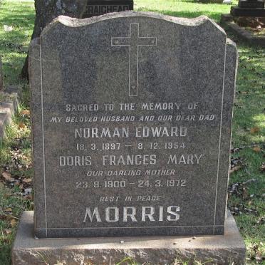MORRIS Norman Edward 1897-1954 &amp; Doris Frances Mary 1900-1972