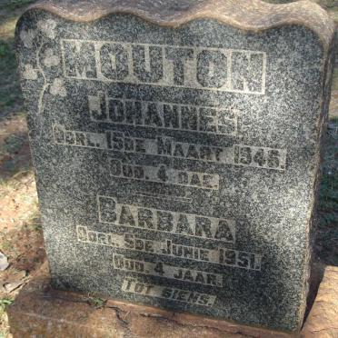 MOUTON Johannes -1946 :: MOUTON Barbara -1951