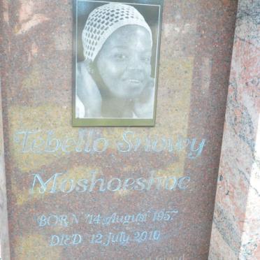 MOSHOESHOE Tebello Snowy 1957-2010