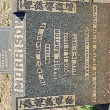 MORRISON Mabel Barton 1887-1947
