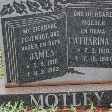 MOTLEY James 1910-1983 &amp; Catharina P. 1910-1987