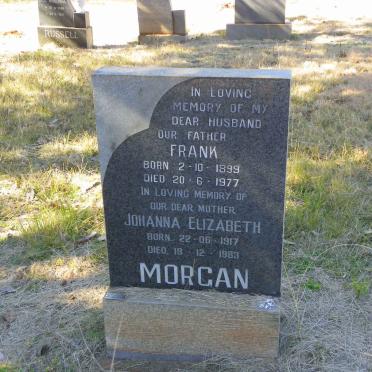 MORGAN Frank 1899-1977 &amp; Johanna Elizabeth 1917-1983