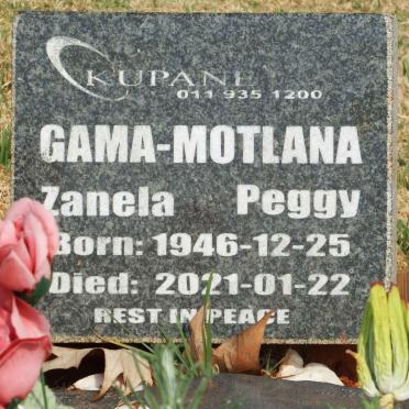 MOTLANA Zanela Peggy, GAMA-  1946-2021