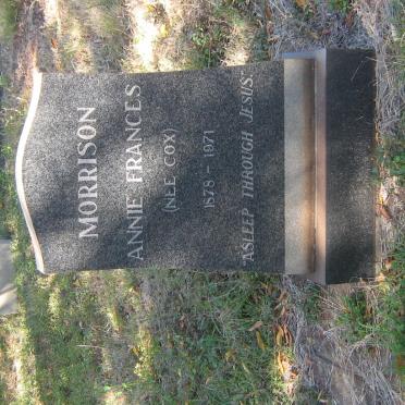 MORRISON Annie Frances nee COX 1878-1971
