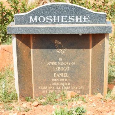 MOSHESHE Tebogo Daniel 1950-2021
