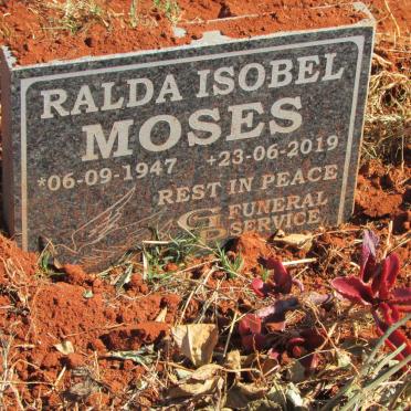 MOSES Ralda Isobel 1947-2019