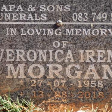 MORGAN Veronica Irene 1958-2018