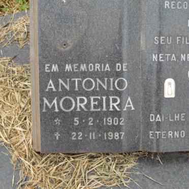 MOREIRA Antonio 1902-1989 :: MOREIRA Jessica M. 1996-1996