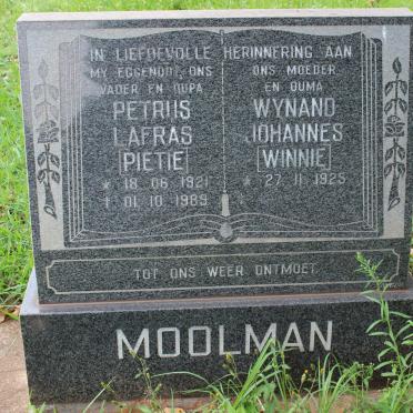 MOOLMAN Petrus Lafras 1921-1989 &amp; Wynand Johannes 1925-