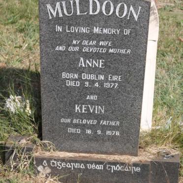 MULDOON Kevin -1978 &amp; Anne -1977
