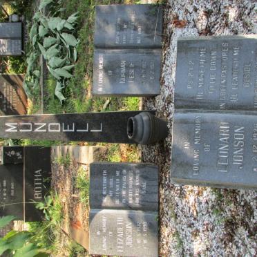 MUNDELL Leonard Jonson 1926-1988 :: MUNDELL Norman Leslie 1927-1970 :: MUNDELL Elizabeth Jonson 1932-1998
