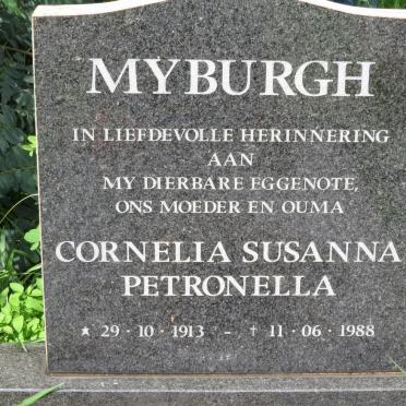 MYBURGH Cornelia Susanna Petronella 1913-1988