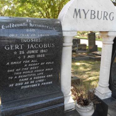 MYBURG Gert Jacobus 1947-1968