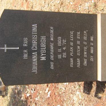 MYBURGH Johanna Christina 1909-1972