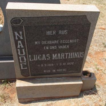 NAUDÉ Lucas Marthinus 1919-1972