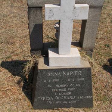 NAPIER Anna 1918-1966 :: ORCHARD Teresa 1950-1982