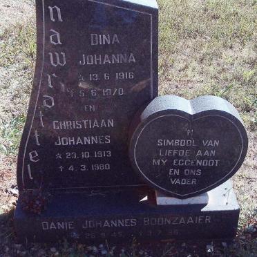 NAWRATTEL Christiaan Johannes 1913-1980 &amp; Dina Johanna 1916-1970 :: BOONZAAIER Danie Johannes 1945-1986 