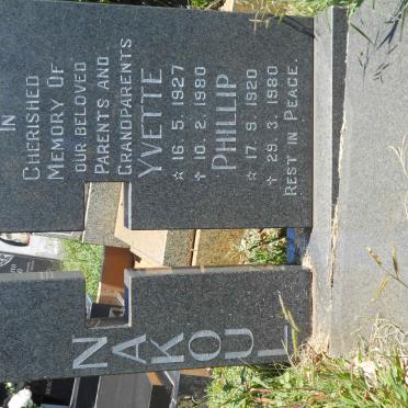 NAKOUL Phillip 1920-1980 &amp; Yvette 1927-1980