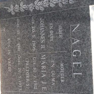 NAGEL Johannes R. 1904-1981 &amp; Maria J.E. PRETORIUS 1912-1973