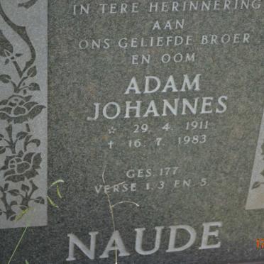 NAUDE Adam Johannes 1911-1983