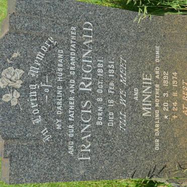 NALBRECHT Francis Reginald 1881-1951 &amp; Minnie 1892-1974