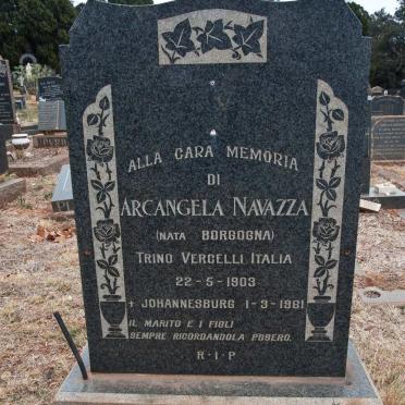 NAVAZZA Arcangela nee BORBOGNA 1903-1961