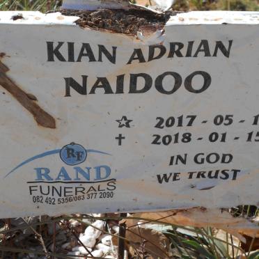 NAIDOO Kian Adrian 2017-2018