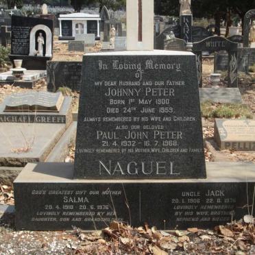 NAGUEL Johnny Peter 1900-1959 &amp; Salma 1910-1976