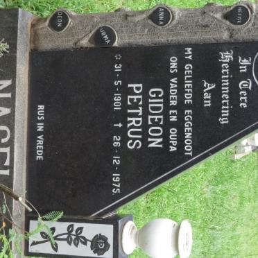 NAGEL Gideon Petrus 1901-1975