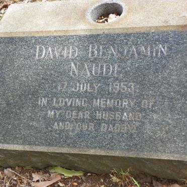 NAUDE David Benjamin -1953 :: NAUDE Johanna -1989