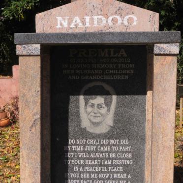 NAIDOO Premla 1945-2012