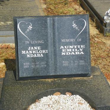 NDABA Jane Manhloki 1937-2010 :: NDABA Emily 1961-2015