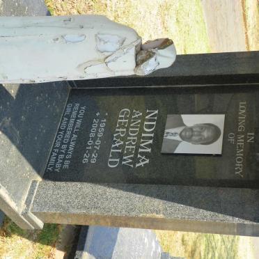 NDIMA Andrew Gerald 1959-2008