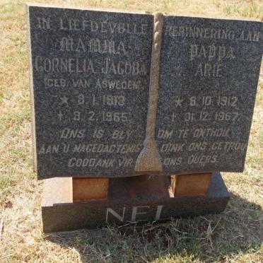 NEL Arie 1912-1967 &amp; Cornelia Jacoba VAN ASWEGEN 1913-1965