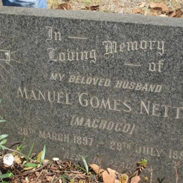 NETTO Manuel Gomes 1897-1959