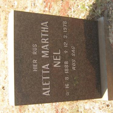 NEL Aletta Martha 1888-1978