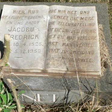 NEL Jacobus Frederick 1925-1958