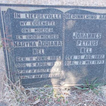 NEL Johannes Petrus 1882-1973 &amp; Maryna Adriana 1885-1953