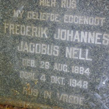 NELL Frederik Johannes Jacobus 1884-1948