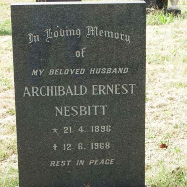 NESBITT Archibald Ernest 1896-1968