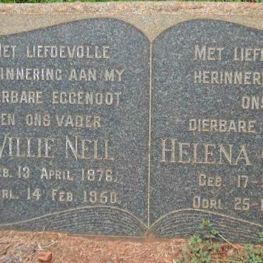 NELL Willie 1876-1950 &amp; Helena G. 1885-1963