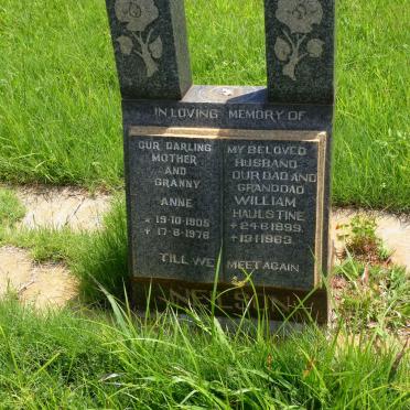 NELSON William Haulstine 1899-1963 &amp; Anne 1905-1976