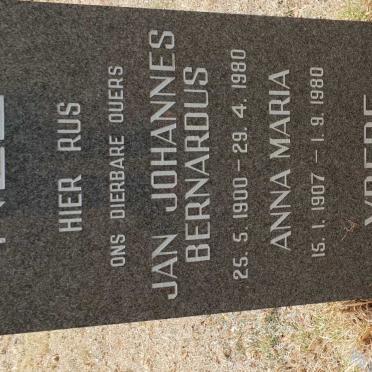 NEL Jan Johannes Bernardus 1900-1980 &amp; Anna Maria 1907-1980