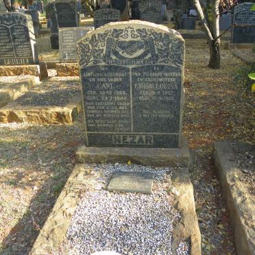 NEZAR Carl 1895-1946 &amp; Emily Louisa 1897-1962 :: NEZAR Carl Hendrick Wilhelm 1940-1996