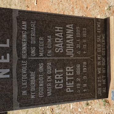 NEL Gert Pieter 1886-1978 &amp; Sarah Johanna 1889-1983