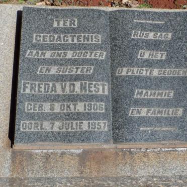 NEST Freda, v.d. 1906-1957