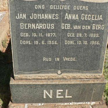 NEL Jan Johannes Bernardus 1877-1955 &amp; Anna Cecelia VAN DEN BERG 1883-1955