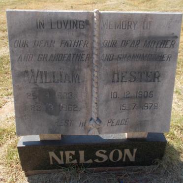 NELSON William 1903-1962 &amp; Hester 1905-1979